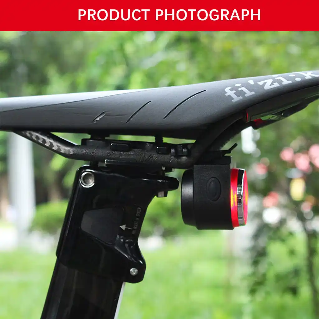 Smart Bike Tail Light Ultra Bright 115db Anti-Theft Motorcycle Bike Alarm
