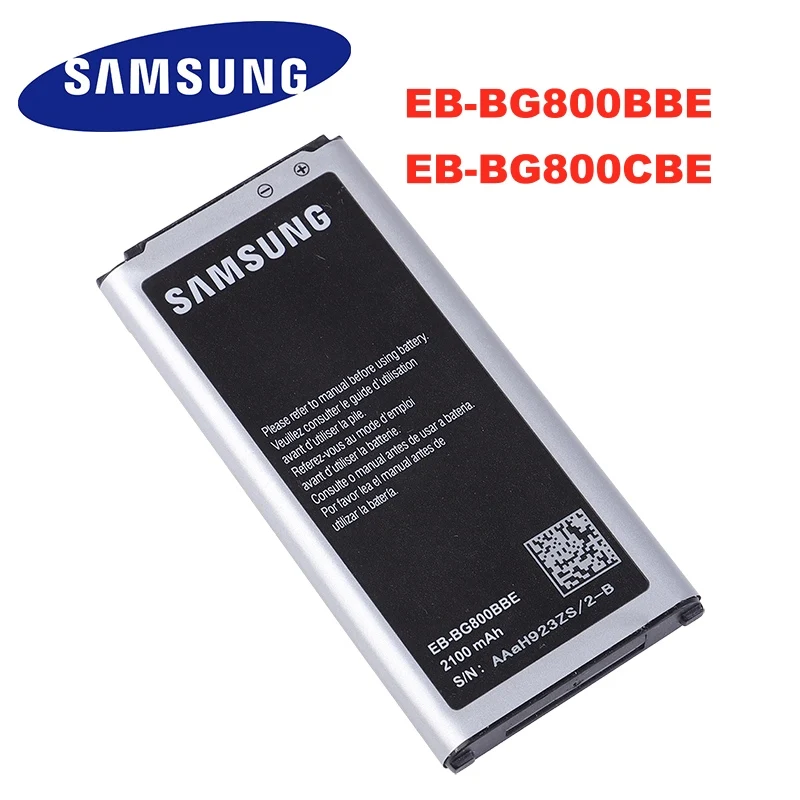 Samsung оригинальный аккумулятор для Galaxy S5 мини G800 G800F G800H G800A G800Y G800R EB BG800BBE BG800CBE 2100 мАч