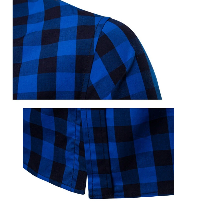 Classic Casual Men's Button Down Slim Fit Long Sleeved Dress Business Shirts Tops Modern S-2XL Slim Plaid Blouse Musle Shape Classic Casual Men's Button Down Slim Fit Long Sleeved Dress Business Shirts Tops Modern S-2XL Slim Plaid Blouse Musle Shape