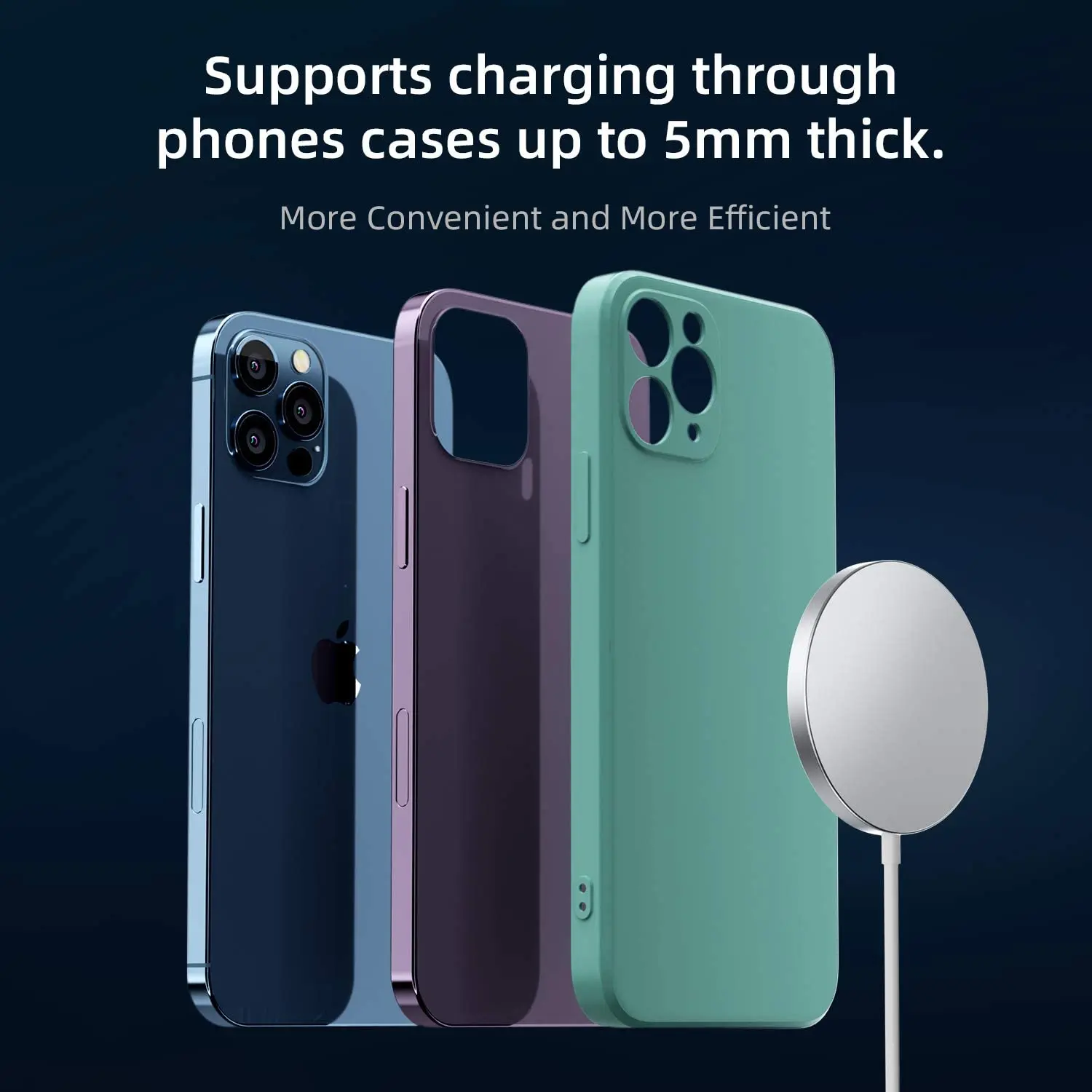 Магнитное Беспроводное зарядное устройство 15 Вт для iPhone 12 Pro Max Mini быстрая зарядка