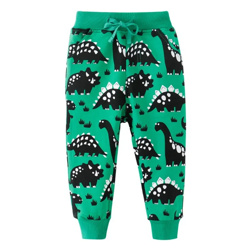 

Jumping meters Dinosaur Print Boys Long Pants for Kids Sports Sweatpants Spring Children Boys Sport Trousers Winter Kids Clothes