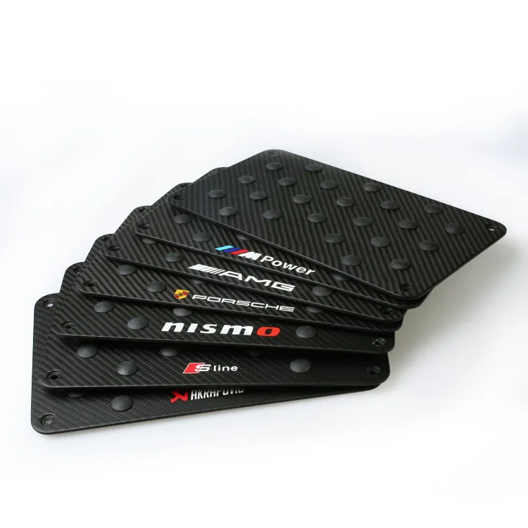 

Universal Really Carbon Fiber Rest Pedal Slip-proof Pad Carbon Fiber Panel Cover Modified MAT Rest Base Plate