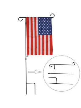

Garden Flag Stand Vertical Frame Durable Stainless Steel Weather-Proof Holder K4UA