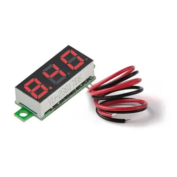 

DC 3.50-30V 0.28in 2 Wire LED Digital Display Voltmeter Electric Voltage Meter Volt Tester for Auto Battery Car Motorcycle