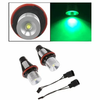 

Accessories LED 2x Angel eyes For BMW E39 E60 E64 5 6 7 X3 X5 8000K Green