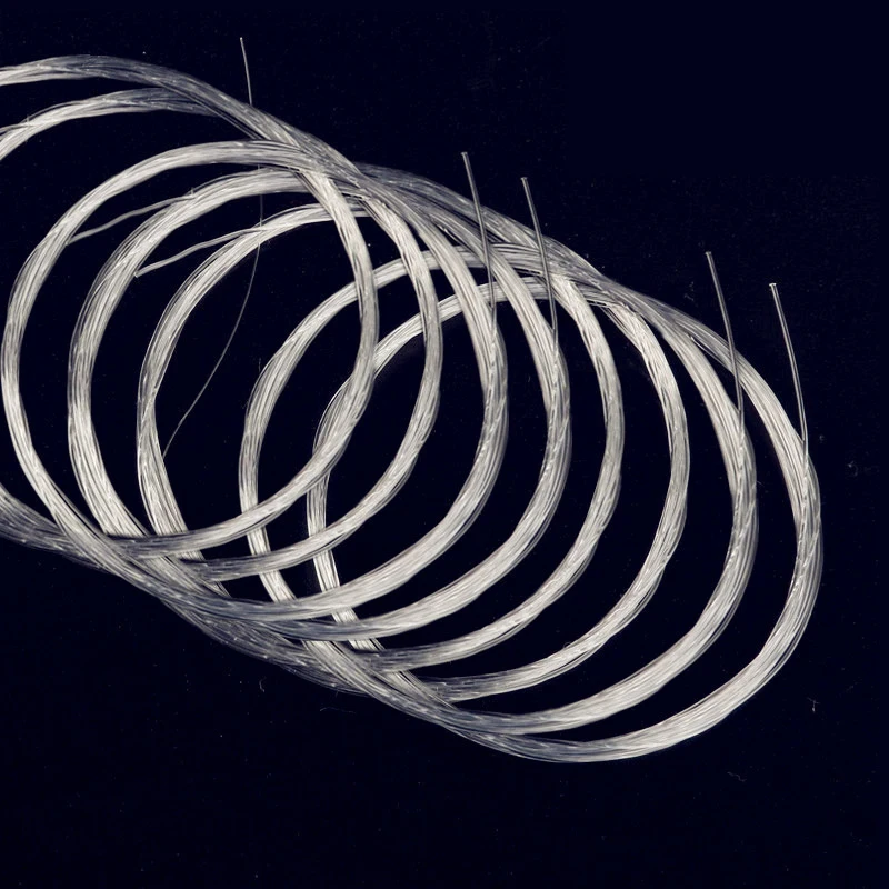 10 개/가방 테이퍼 플라이 낚시 라인 리더 나일론 라인 리더 플라이 와이어 9F..