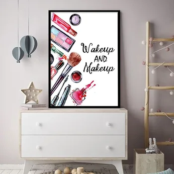 

Perfume Makeup Tool Posters and Prints Beauty Salon Quote Wall Art Print Make Up Pictures Bedroom Decoration Home Decor No Frame