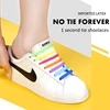 No Tie Silicone Elastic Shoelaces Special Lazy Shoelace Lacing Kids Adult Sneakers Quick Shoe Laces ► Photo 2/6