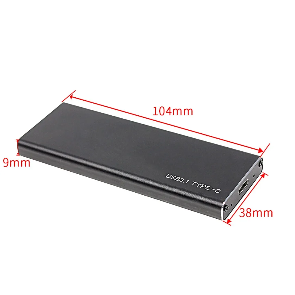PCIE SSD USB3.1 Тип C к M.2 M ключ NVMe PCI-E жесткий диск Корпус чехол 10 Гбит/с 2280 HDD корпус мобильный ящик твердотельный