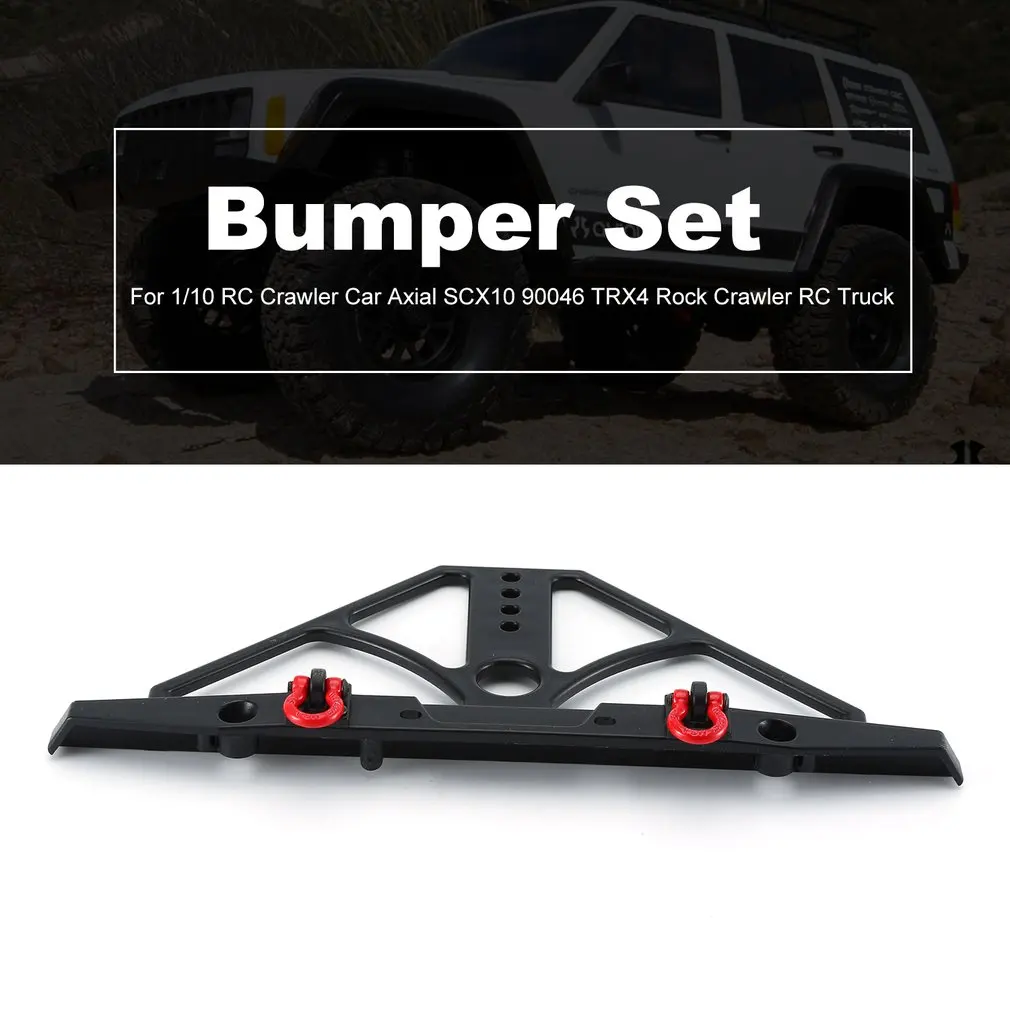 Осевой SCX10 CNC передний и задний комплект для бампера Bull Bar для 1/10 RC Гусеничный автомобиль осевой SCX10 90046 TRX4 Рок Гусеничный RC грузовик