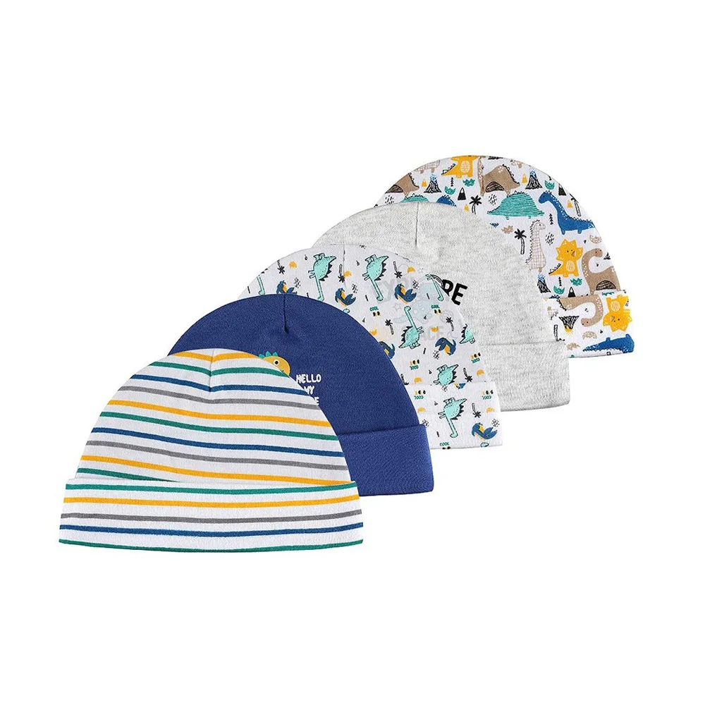 Baby Hats Caps Baby-Accessories Newborn Ropa-De-Bebe 0-6-Months Printed Cotton for 5pcs/Lot
