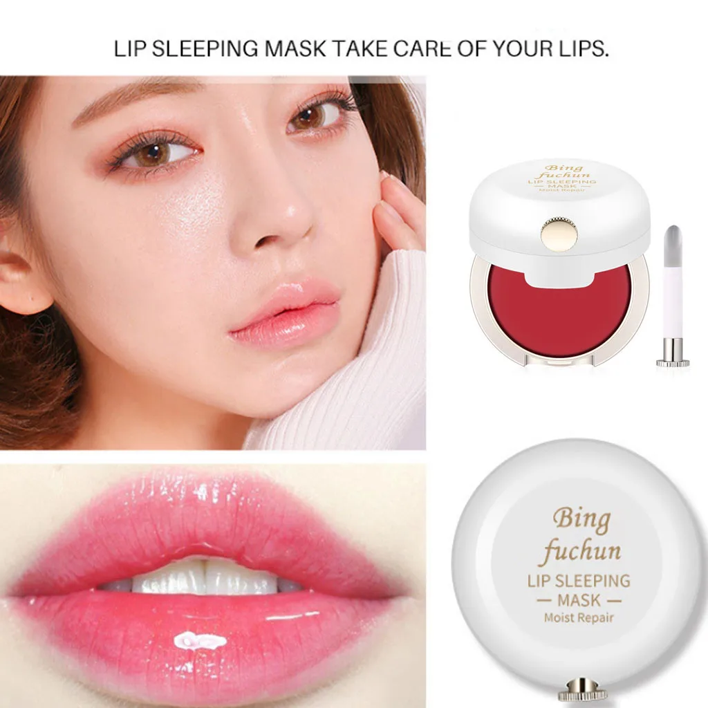 

Lip Mask With Lip Brush To Repair Lip Color Reduce Lip Lines Moisturize Preve Brighten Lip Color Lip Mask