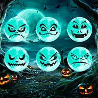 Halloween Luminous Wall Stickers Witch Moon Glowing Decoration For Kids Room Festival Party Windows Wall Decor Castle Sticker