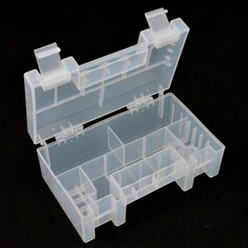 

Multi Function Plastic Anti Impact Wear Resistant Storage Box Battery Case Practical Organizer Clear Inner Compartment Holder