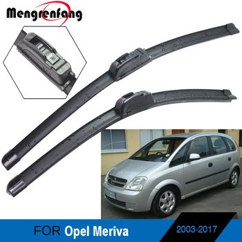 

2 Pieces Car Front Windscreen Wiper Blades Soft Rubber Wiper Styling For Opel Meriva A B 2003-2017