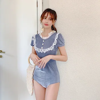 

Trajes De Bano Mujer 2020 Swim Suit Women Swimwear Plus Size Closed Bikinis Sexy One Piece Suits Badpak Triquini Woman Slimming