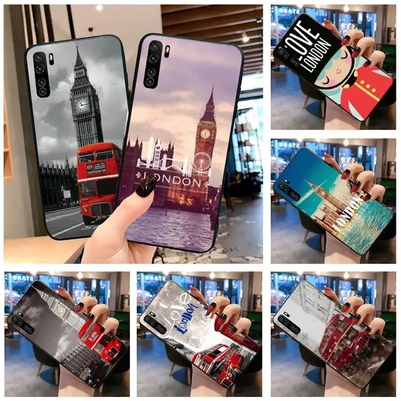 London big ben Bus чехол для телефона Huawei P20 P30 P40 lite E Pro Mate 30 20 P Smart 2020 P10|Бамперы| |