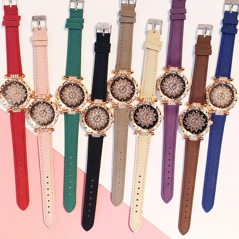 Женские часы, браслет, набор, звездное небо, женские часы-браслет, повседневные, кожа, кварцевые наручные часы, часы для женщин, Relogio Feminino