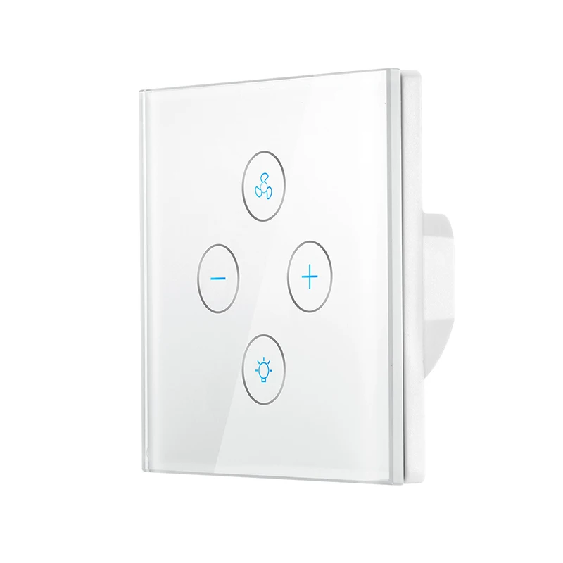 

Wifi Smart Ceiling Fan Light Wall Switch,Smart Life/Tuya App Remote For Fan Light Compatible With Alexa
