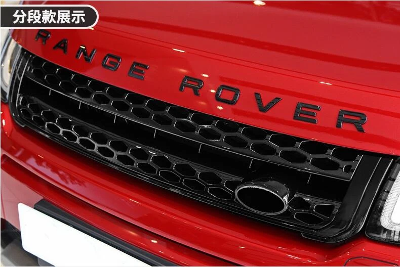 Гоночные Грили для LAND ROVER RANGE ROVER EVOQUE Высокое качество ABS Черные Аксессуары для решетки - Цвет: Black    B
