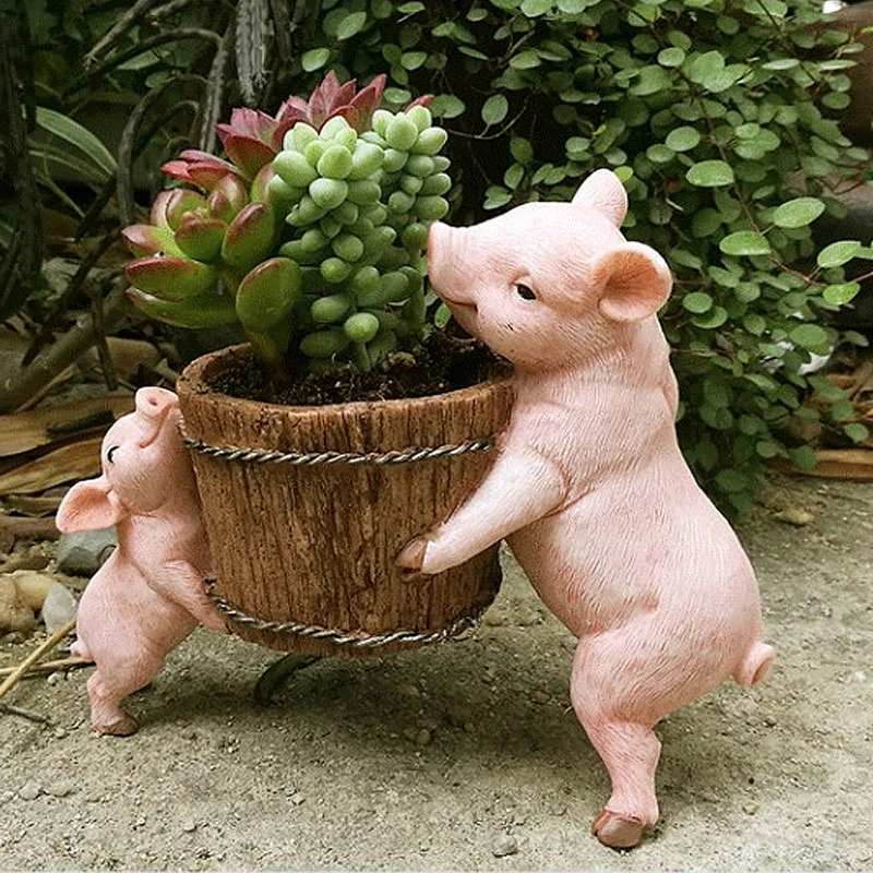 Симпатичные Свинья-талисман украшения дома Садовая Статуэтка детские игрушки настольные украшения моделирование фигурки животных