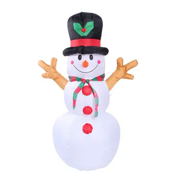 

1.6M Inflatable Film Christmas Snowman Props Christmas Home Garden Party Decor Christmas Decoration Dress Up Supplies