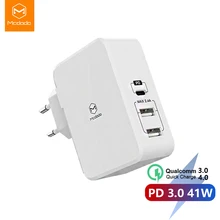 EU/US usb type C PD адаптер 41 Вт Быстрое USB зарядное устройство для мобильного телефона Быстрая зарядка USB для MacBook iPhone XS Max samsung Xiaomi huawei