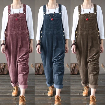 women's corduroy overalls