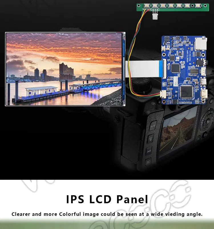 Wisecoco LT070ME05000 TFTMD070021 ЖК-экран 7 дюймов ips дисплей 1920x1200 MIPI type C HDMI плата драйвера для планшета Raspberry pi