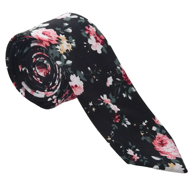 Классические свадебные подарки цветочный принт для мужчин костюм шеи галстук-платок хлопок 1