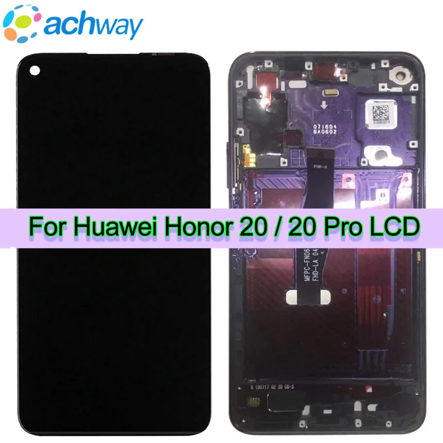Оригинальный AAAA для 6 26 ''Huawei Honor 20 honor Pro YAL-L21 YAL-L41 YAL-AL10 ЖК-дисплей сенсорный
