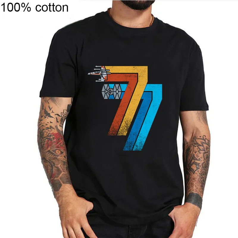Винтажные может 25th 1977 hipster футболка 70s 80s одежда летняя уличная Футболка Красочные