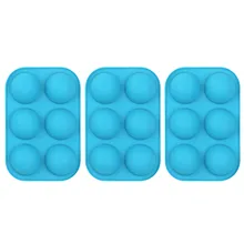 1/2/3/4pc m ^ ousse diy ferramentas de cozinha meio semi esfera molde de silicone pacotes de cozimento molde para fazer bolo de chocolate geléia cúpula # ss
