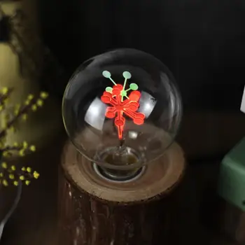 

TWISTER.CK G80 Flame Lamp Glass Christmas Holiday Lights Bulb Night Light for Valentine Decor