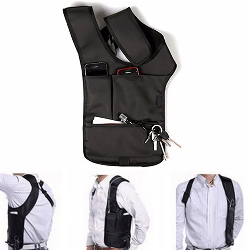 

Anti Theft Storage Bag Underarm Shoulder Bag Inspector Holster tablet Card Case Wallet men Agent package