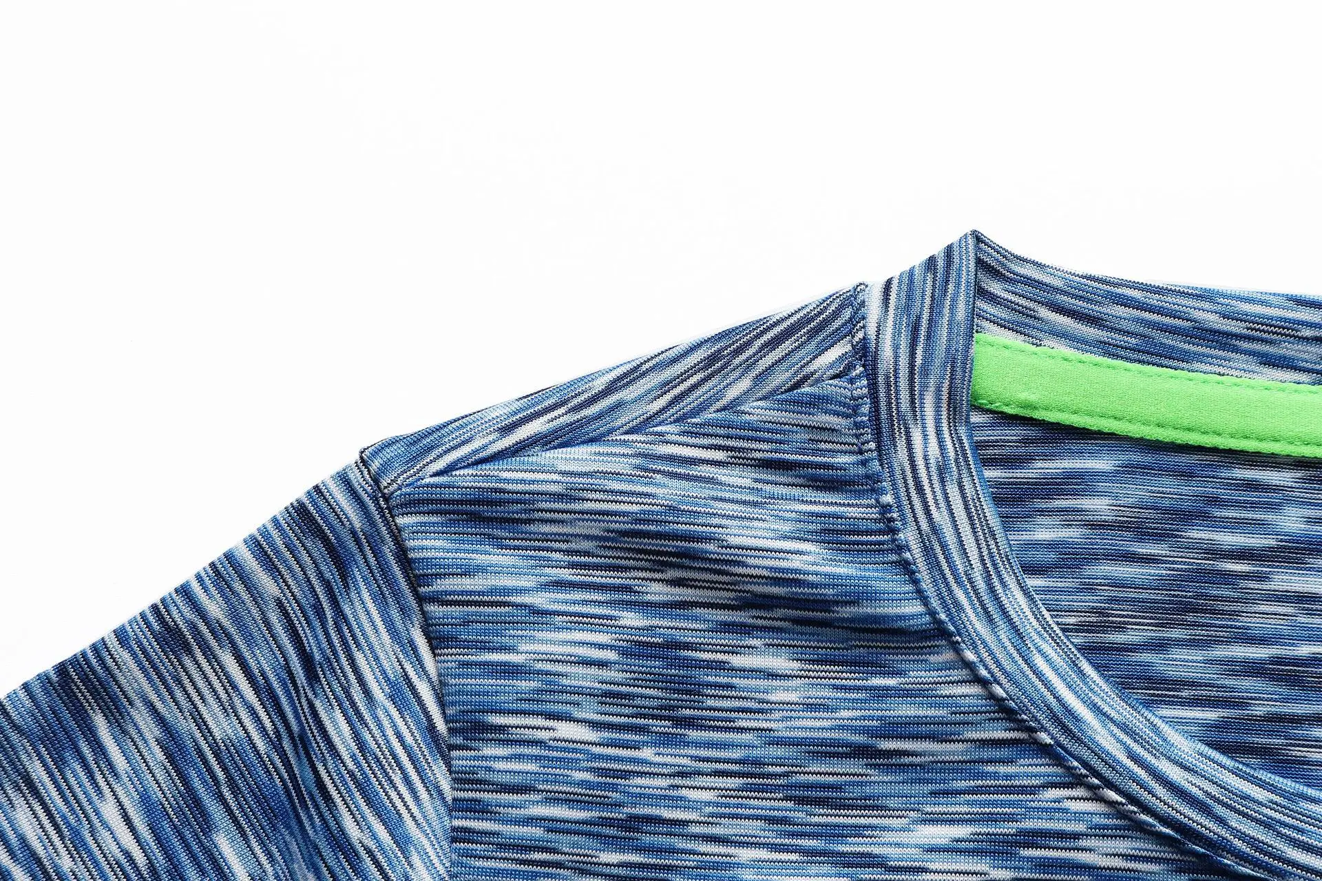 Summer New Style Cationic Section-Color Men's Big Boy Quick-Dry Elasticity Outdoor Colorful Quick Drying Clothes KID'S T-sh