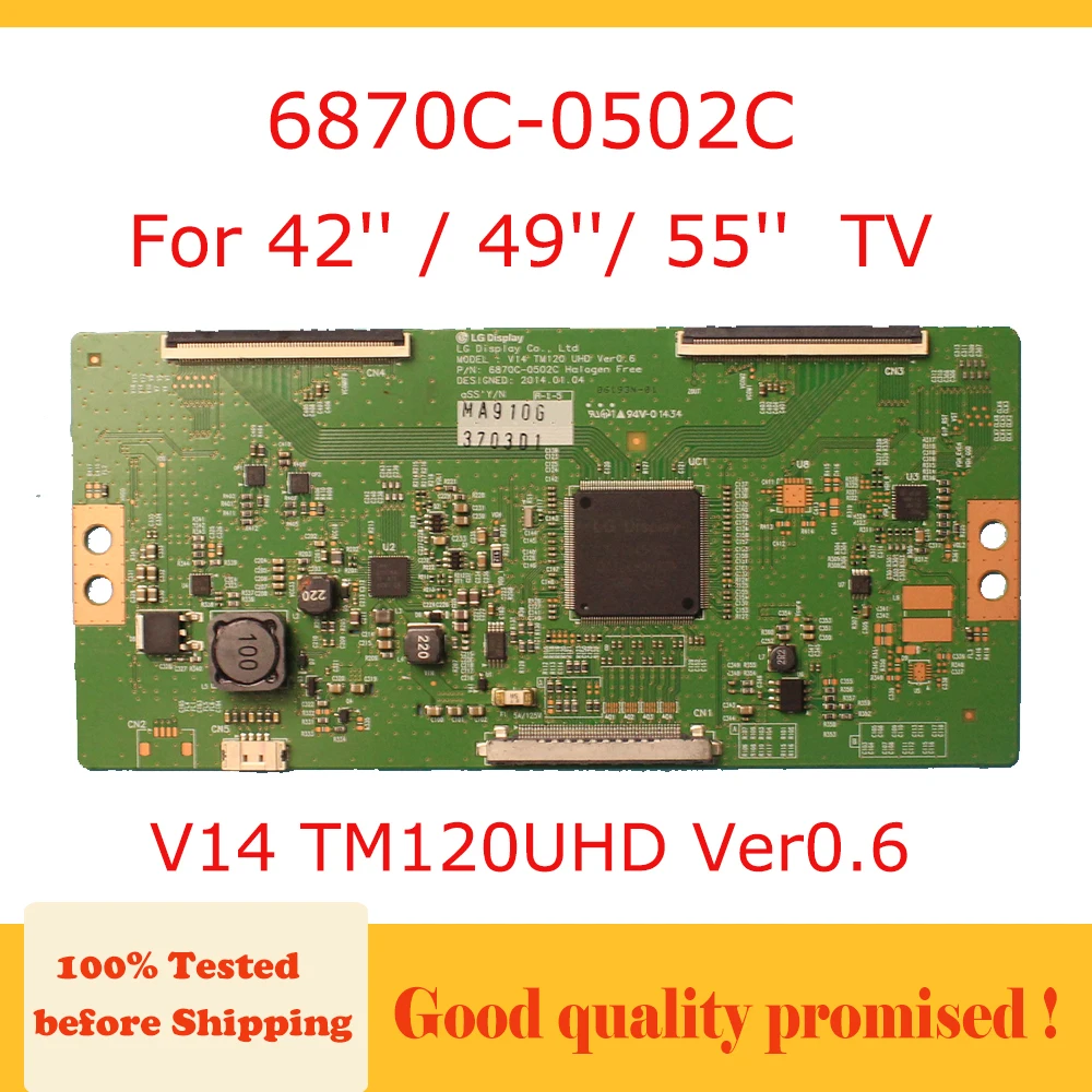 Tcon board 6870C-0502C V14 TM120UHD Ver0.6 lg tv card for 42'' 49'' 55'' tv profesional test board 6870C 0502C V14TM120UHD afbeelding