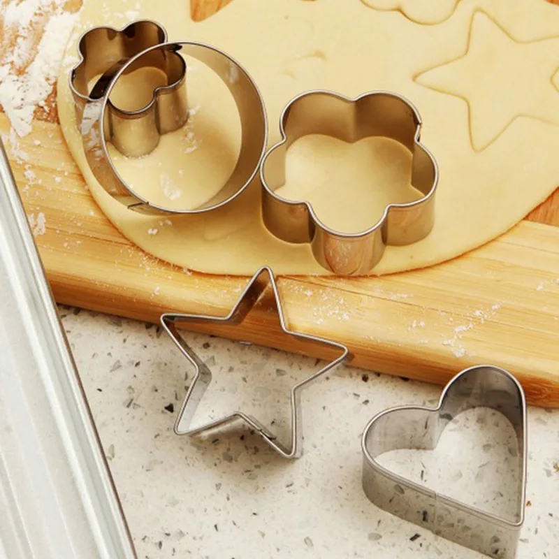 6/8 шт. 3D Рождество Нержавеющая сталь торта модель DIY Инструменты для выпечки формы для печенья