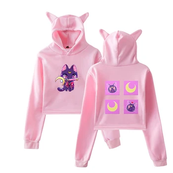 

Sailor Moon Hoodies Kawaii Clothes Tops Women Cat Ear Hoodie Harajuku Korean Style 90s Cartoon Ullzang Sweatshirt Femme Girls