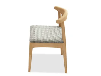 

Solid wood desk supporting chair nordic minimalist meeting office stool restaurant chair home horn chair dining chair