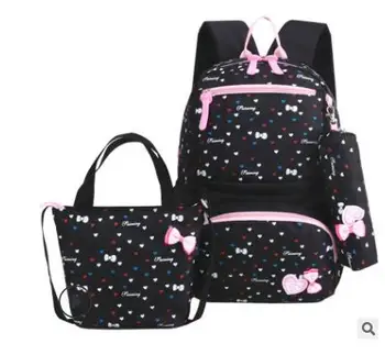 

New Fashion Children's SchoolBag Primary School Girls 3-6 Grade Princess Backpack Waterproof Three-Piece Backpack Of 6 Colors