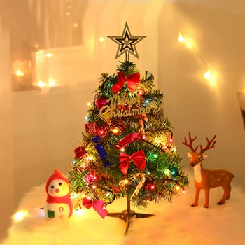 

50cm Mini Christmas Tree with Lamp Christmas Decoration Luminous Xmas Tree House Desktop Home Shopping Mall New Year Decoration