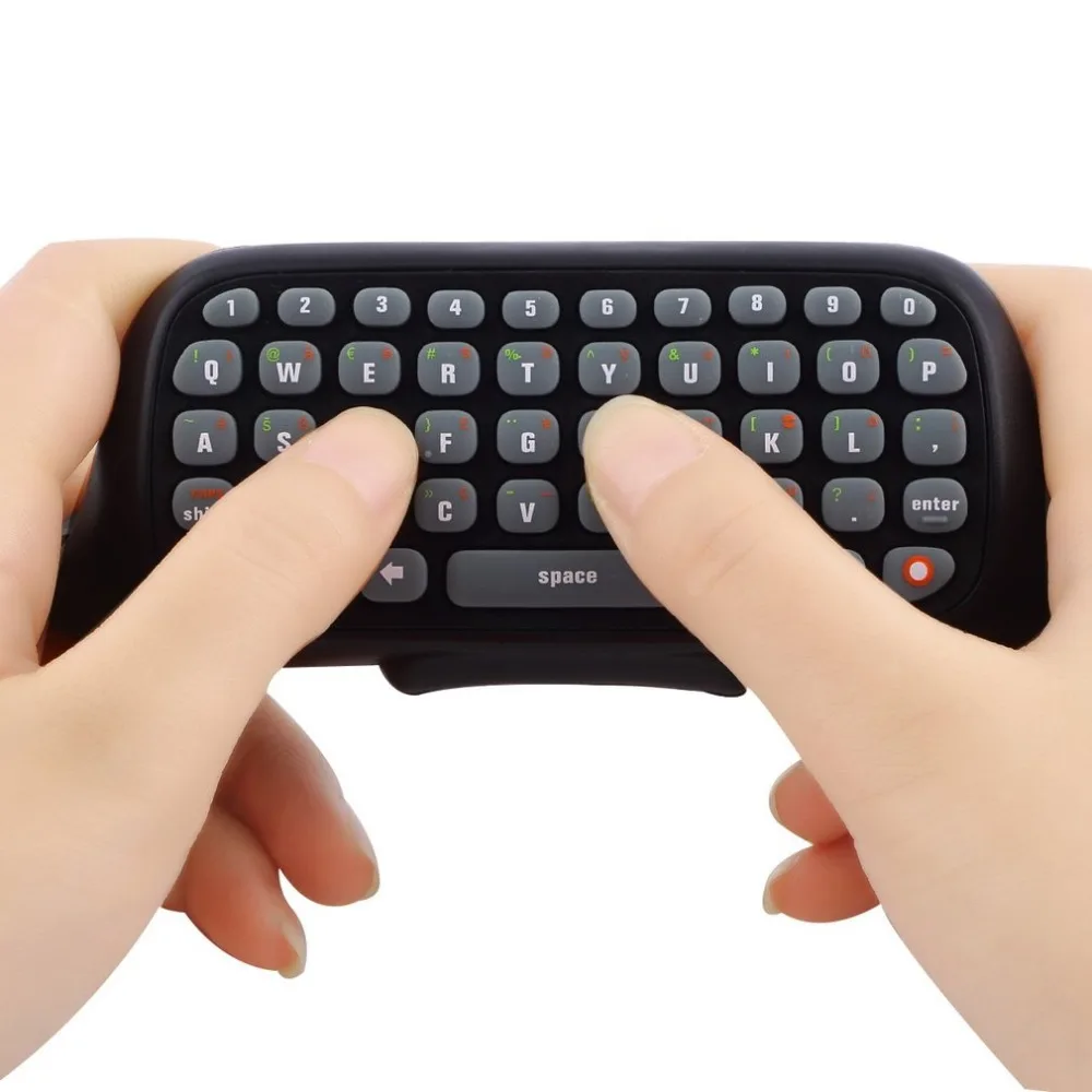 Мини-клавиатура, беспроводной контроллер, текстовая клавиатура, 47 клавиш, Chatpad, клавиатура для Xbox 360, игровой контроллер, черный