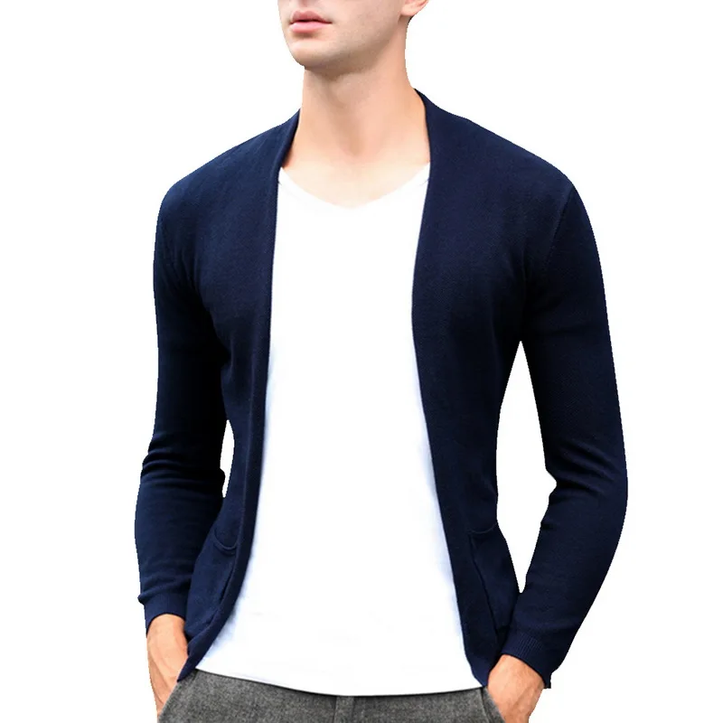 

ADISPUTENT2019 Spring Men Fashion Cardigan Soild Sweater Colored Cartoon Printed V-Neck Knitwear Male Casual Sweaters Plus Size