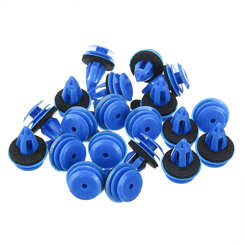 

For Land Rover Evoque 20pcs Car Door Guard Front Rear Wheel Arch Trim Fastener Clips Car Accessories 16mm