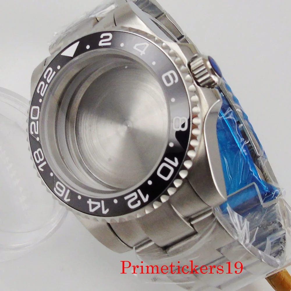 

Fit NH35 NH36 Automatic Movement Stainless Steel Men Watch Case Sapphire Crystal Oyster Strap Solid Backcover