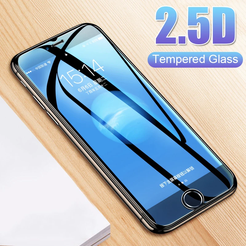 

2.5D 9H Premium Tempered Glass Film For iphone 7 8 6 6s PLus X Screen Protector Film For IPHONE X XR XS Max 7 8 Protective Glass