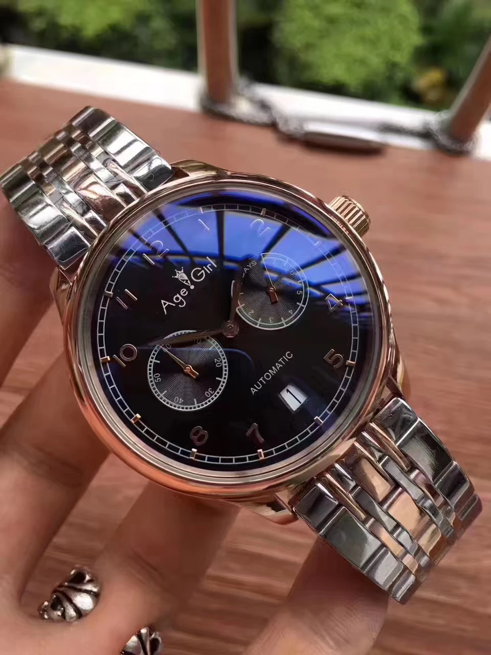 

Luxury Brand New Men Automatic Mechanical Pilot Le Petit Prince 7 Day Power Reserve Stainless Steel Bracelet Watch Calendar AAA+