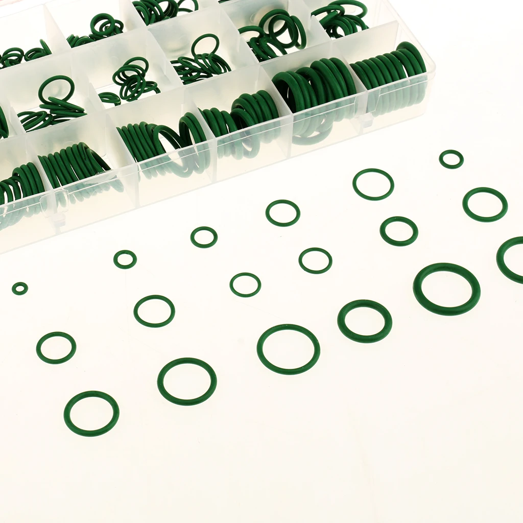 270 Pieces HNBR Car Air Conditioning O-Ring Rubber Washer Seal Assortment