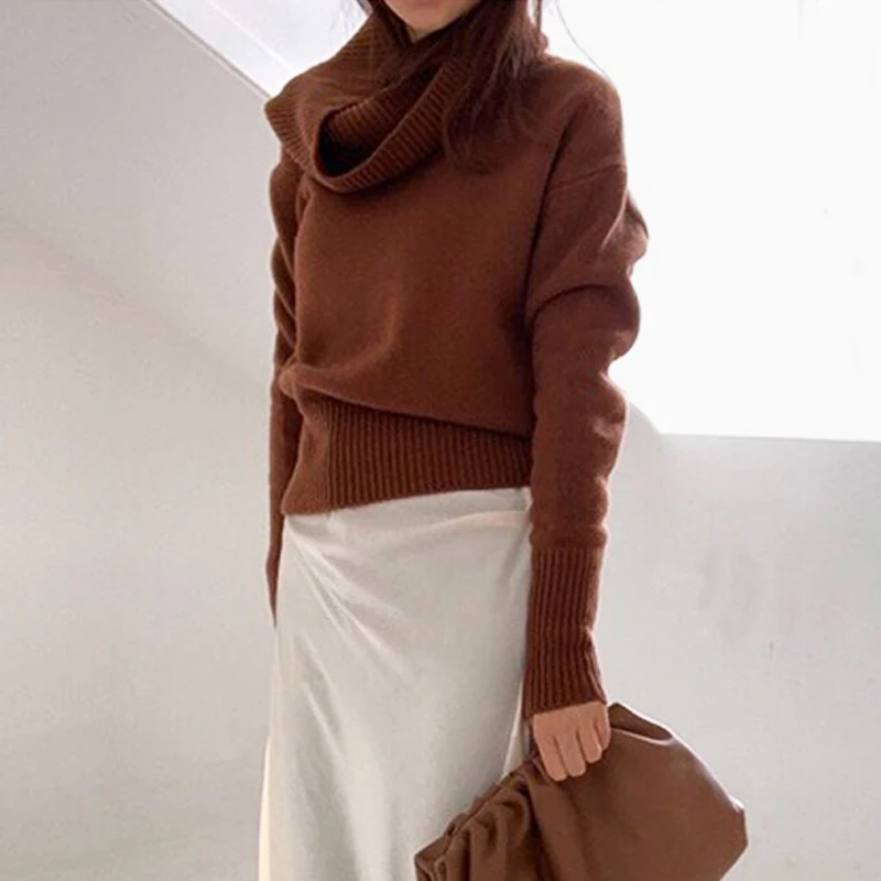 Winter Sweaters Woman Fashion Jerseys 2019 Casual Sexy &amp Club Clothes Za Pull Irregular Pullovers Knit Sweater Korea | Женская одежда